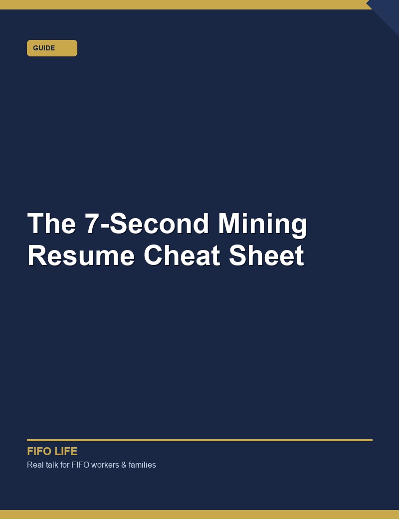 The 7-Second Mining Resume Cheat Sheet